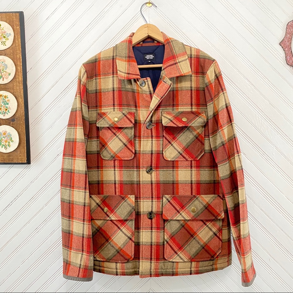 Jack Spade Wool Plaid Jacket - Picture 1 of 13